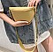 Chain Accent Cross-Body Shoulder Bag