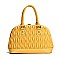 2 in 1 QUILTED SATCHEL HANDBAG & CROSS-BODY BAG