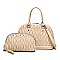 2 in 1 QUILTED SATCHEL HANDBAG & CROSS-BODY BAG