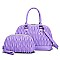 2 in 1 QUILTED SATCHEL HANDBAG & CROSS-BODY BAG