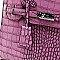 3 IN 1 CROCODILE PATTERN SATCHEL CLUTCH SET