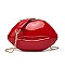 LIP PURSE SHOULDER CHAIN CROSSBODY SHELL BAG