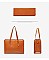 3 IN 1 CROCODILE PRINT SATCHEL CLUTCH SET