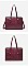 3 IN 1 CROCODILE PRINT SATCHEL CLUTCH SET