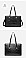 3 IN 1 CROCODILE PRINT SATCHEL CLUTCH SET