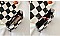 CHECKERED WEAVE CHAIN STRAP SHOULDER MESSENGER BAG