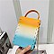 RAINBOW COLOR CELLPHONE HOLDER JELLY BAG