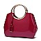 ROUND HANDLE PATENT BOUTIQUE SATCHEL