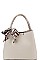 CHIC DESIGNER SILKY SCARF ACCENT HANDBAG JYLHJ-003