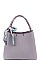 CHIC DESIGNER SILKY SCARF ACCENT HANDBAG JYLHJ-003