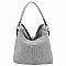 Laser Cut Printed Shoulder Bag Hobo