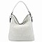 Laser Cut Printed Shoulder Bag Hobo
