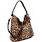 2 WAY ANIMAL PRINT SLOUCH HOBO