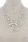 MULTI HAMMERED CIRCLE STATEMENT NECKLACE JYLHS653