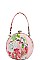 ELEGANT FASHION FLORAL BALL SATCHEL WITH LONG STRAP  JYLHU-079-F