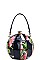 ELEGANT FASHION FLORAL BALL SATCHEL WITH LONG STRAP  JYLHU-079-F