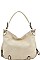 STYLISH EXPANDABLE SMOOTH PU LEATHER HOBO BAG JYLHU-096-1