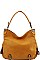 STYLISH EXPANDABLE SMOOTH PU LEATHER HOBO BAG JYLHU-096-1