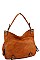 STYLISH EXPANDABLE SMOOTH PU LEATHER HOBO BAG JYLHU-096-1