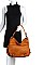 STYLISH EXPANDABLE SMOOTH PU LEATHER HOBO BAG JYLHU-096-1