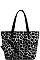 3in1 CLASSY LEOPARD DESIGNED FABRIC FASHION TOTE SET JYLHU-101-1W