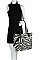 3in1 CLASSY LEOPARD DESIGNED FABRIC FASHION TOTE SET JYLHU-101-1W