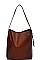 2IN1 CROCO PATTERN STYLISH TOTE BAG