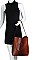 2IN1 CROCO PATTERN STYLISH TOTE BAG