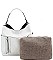 2in1 STYLISH TEXTURED PU LEATHER MULTI POCKET SATCHEL JYLHU-190