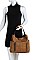 2in1 STYLISH TEXTURED PU LEATHER MULTI POCKET SATCHEL JYLHU-190