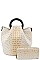 2 IN 1 STYLISH CROC PRINT SATCHEL