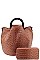 2 IN 1 STYLISH CROC PRINT SATCHEL