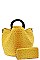 2 IN 1 STYLISH CROC PRINT SATCHEL