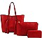 3IN1 DESIGNER BIG TASSEL SHOPPER WITH MATCHING WALLET