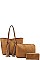 3IN1 DESIGNER BIG TASSEL SHOPPER WITH MATCHING WALLET