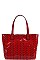 STYLISH 2 IN 1 HERRINGBONE PATTERN TOTE BAG WITH MATCHING WALLET JY-LHU-221-1W