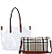 CHIC TRANSPARENT 2 IN 1 TOTE BAG WITH LONG STRAP JY-LHU-228