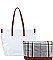 CHIC TRANSPARENT 2 IN 1 TOTE BAG WITH LONG STRAP JY-LHU-228