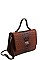 MODERN FASHION CROCO PATTERN SATCHEL WITH LONG STRAP