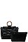 2 IN 1 DIAMOND MESH CUT OFF SATCHEL
