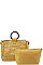 2 IN 1 DIAMOND MESH CUT OFF SATCHEL