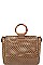 2 IN 1 DIAMOND MESH CUT OFF SATCHEL