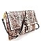 LHU065-LP Laser-Cut Knot Accent Flap Cross Body