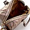 QUILTED BONES ACCENT SATCHEL