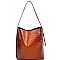 ADJUSTABLE STRAP OSTRICH HOBO
