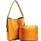 ADJUSTABLE STRAP OSTRICH HOBO
