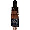 Whipstitched Double Pocket Drawstring Backpack MH-LHU153