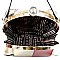 Multi-colored Patchwork Patent Frame Round Satchel MH-LHU162PT