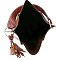 Zipper Accent Ostrich Embossed 2 in 1 Hobo MH-LHU163