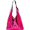 LUX FULL-SEQUINED HOBO BAG